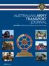 AUSTRALIAN ARMY TRANSPORT JOURNAL. PAR ONERI The Official Journal of the Royal Australian Corps of Transport