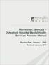Mississippi Medicaid Outpatient Hospital Mental Health Services Provider Manual