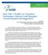 State Title V Health Care Transition Performance Objectives and Strategies: Current Snapshot and Suggestions