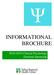 INFORMATIONAL BROCHURE Clinical Psychology Doctoral Internship