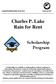 Charles P. Lake Rain for Rent