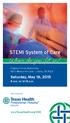 Where do you fit in? STEMI System of Care. Saturday, May 16, a.m. to 12:15 p.m.