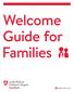 Welcome Guide for Families