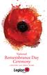 National. Remembrance Day Ceremony. 11 November 2016, Ottawa, Canada
