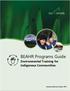 BEAHR Programs Guide. Environmental Training for Indigenous Communities