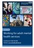 Working for adult mental health services