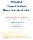 Current Student Room Selection Guide