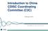 Introduction to China CDISC Coordinating Committee (C3C) February 2014