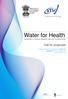 Water for Health Cooperation in Research between India and The Netherlands. Call for proposals
