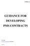 GUIDANCE FOR DEVELOPING PMS CONTRACTS