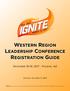 WESTERN REGION LEADERSHIP CONFERENCE REGISTRATION GUIDE