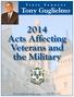 2014 Acts Affecting Veterans and the Military