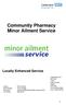 Community Pharmacy Minor Ailment Service