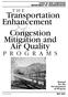 Transportation Enhancement. Congestion Mitigation and Air Quality