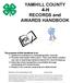 YAMHILL COUNTY 4-H RECORDS and AWARDS HANDBOOK