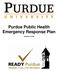 Purdue Public Health Emergency Response Plan