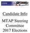 Candidate Info MTAP Steering Committee 2017 Elections
