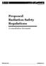 Proposed Radiation Safety Regulations. A consultation document