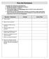 First Aid Worksheet. Question / Statement Answer Action Plan. 1. Today s Date? 2. Name of your business?
