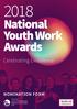 National Youth Work Awards 2018