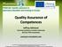 Quality Assurance of Competences