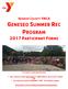 GENESEO SUMMER REC PROGRAM 2017 PARTICIPANT FORMS
