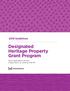 Designated Heritage Property Grant Program