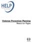 Violence Prevention Planning Resource Pages