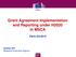 Grant Agreement Implementation and Reporting under H2020 in MSCA
