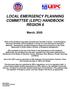 LOCAL EMERGENCY PLANNING COMMITTEE (LEPC) HANDBOOK REGION 6