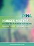 NURSES MATTER SHAPING THE FUTURE OF HEALTHCARE