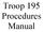 Troop 195 Procedures Manual