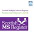 Scottish Multiple Sclerosis Register. National Report 2015