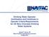 Drinking Water Operator Certification and Certificate to Operate Criteria/Requirements for US Navy Overseas Drinking Water Systems