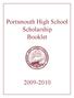 Portsmouth High School Scholarship Booklet