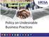 Policy on Undesirable Business Practices