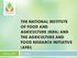 THE NATIONAL INSTITUTE OF FOOD AND AGRICULTURE (NIFA) AND THE AGRICULTURE AND FOOD RESEARCH INITIATIVE (AFRI)