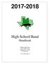 High School Band Handbook. Mabank High School 310 E. Market Street Mabank, Texas