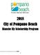 2018 City of Pompano Beach. Blanche Ely Scholarship Program