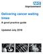 Delivering cancer waiting times. A good practice guide