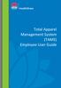 Total Apparel Management System (TAMS) Employee User Guide