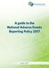 A guide to the National Adverse Events Reporting Policy 2017