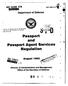 S... Passport and Passport Agent Services Regulation AD-A Department of Defense