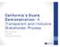 California s Duals Demonstration: A Transparent and Inclusive Stakeholder Process. Peter Harbage President Harbage Consulting