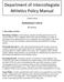 Department of Intercollegiate Athletics Policy Manual