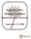 Palmetto GBA Hospice Coalition Questions and Answers