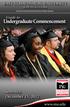 Undergraduate Commencement