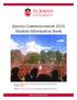 Queens Commencement 2015 Student Information Book