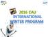 2016 CAU INTERNATIONAL
