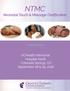 NTMC Neonatal Touch & Massage Certification. Hosted by: